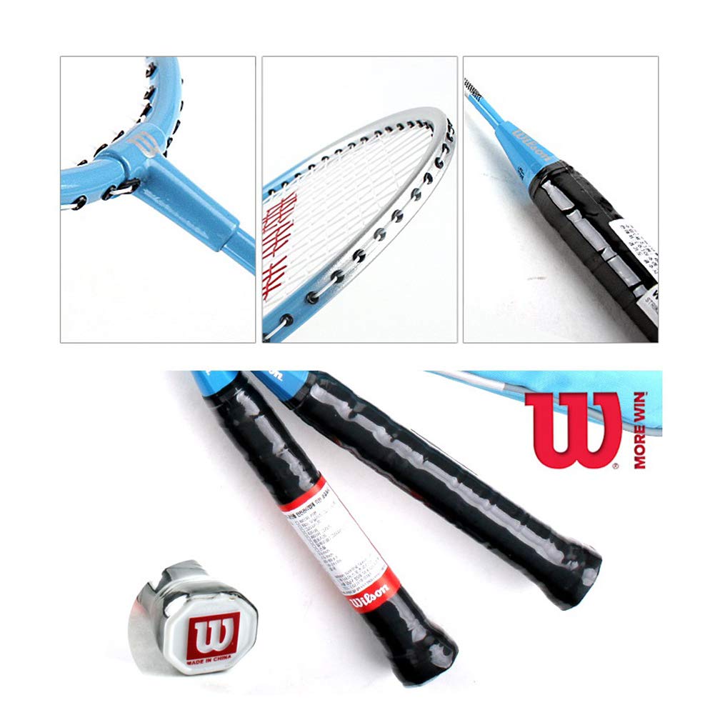 Amazon.co.jp: WILSON Strike 5000 Badminton Racket Set, Sky